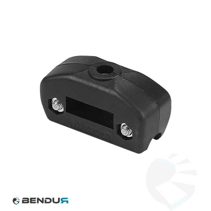 Plastic side guide clamp single w=59 for round bar Ø112 without pin - hygienic blue Plastic side guide clamp single w=59 for round bar Ø112 without pin - hygienic blue