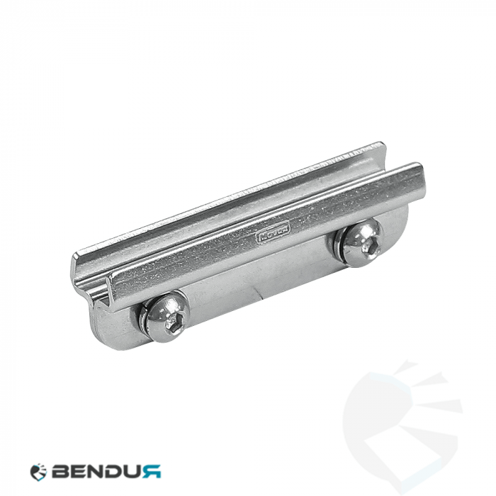 Stainless steel connecting clamp for conical rail Stainless steel connecting clamp for conical rail