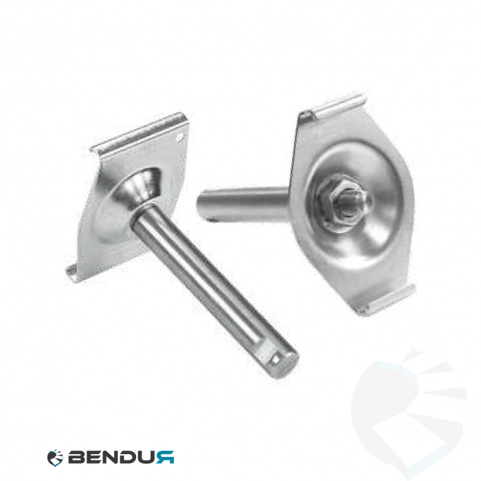 Stainless steel side guide clamp for guide h=78 | curved application Stainless steel side guide clamp for guide h=78 | curved application