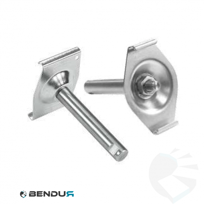 Stainless steel side guide clamp for guide h=78 | ss rod | M10x23 curved application Stainless steel side guide clamp for guide h=78 | ss rod | M10x23 curved application