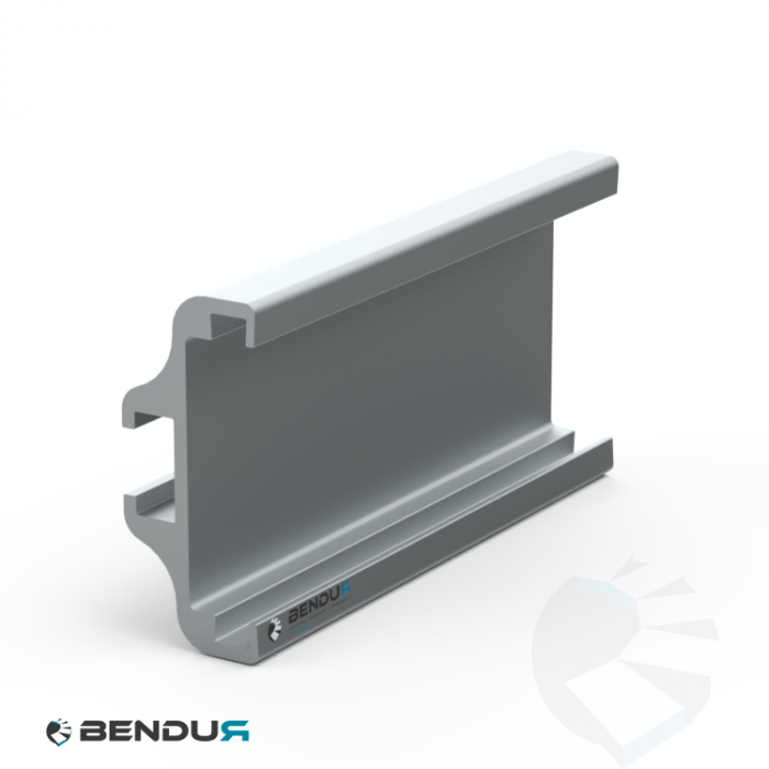 Aluminium guide profile  h=47 used for single side guide - l=3m