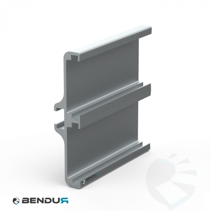 Aluminium guide profile  h=92 used for single side guide - l=3m