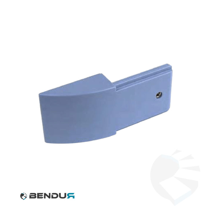 Plastic guide shoe  h=44.5 single side | molded - blue
