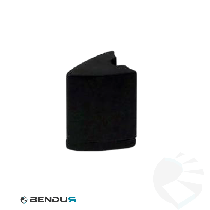 Plastic guide shoe for central flexible roller guide h=42.5 double sided - black Plastic guide shoe for central flexible roller guide h=42.5 double sided - black