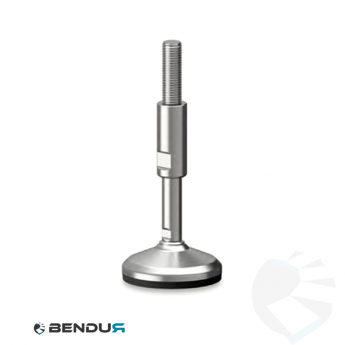 Leveling foot hygienic with overmolded baseplate - Ø80 + ar Leveling foot hygienic with overmolded baseplate - Ø80 + ar
