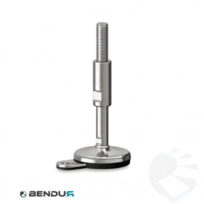 Leveling foot hygienic with overmolded baseplate + fh - Ø75 + ar