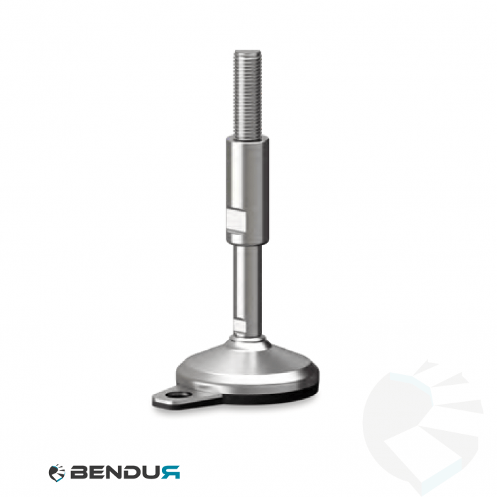 Leveling foot hygienic with overmolded baseplate + fh - Ø80 + ar