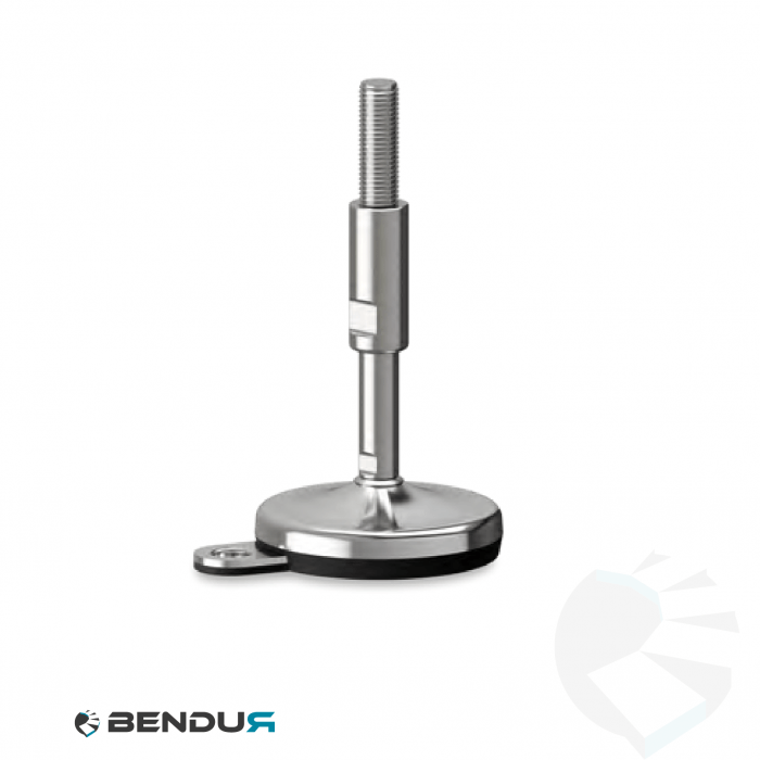 Leveling foot hygienic with overmolded baseplate + fh - Ø100 + ar