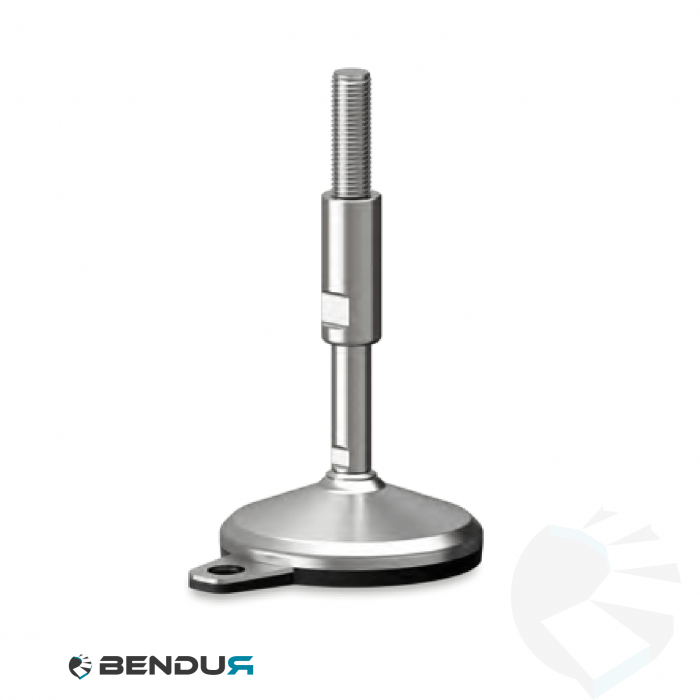 Leveling foot hygienic with overmolded baseplate + fh - Ø105 + ar