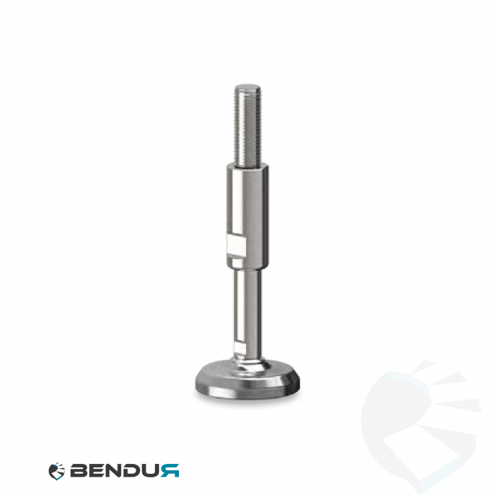 Leveling foot hygienic with machined baseplate - Ø60