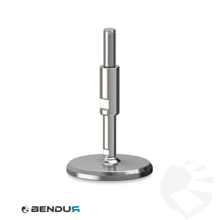 Leveling foot hygienic with machined baseplate - Ø105
