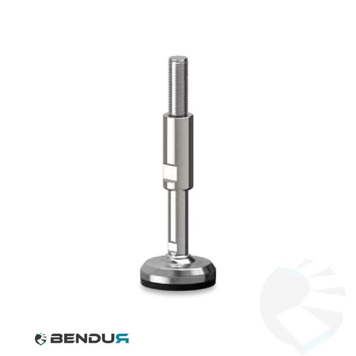 Leveling foot hygienic with machined baseplate - Ø60 + ar