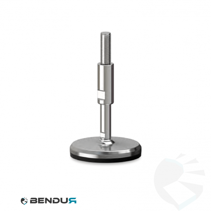 Leveling foot hygienic with machined baseplate - Ø105 + ar