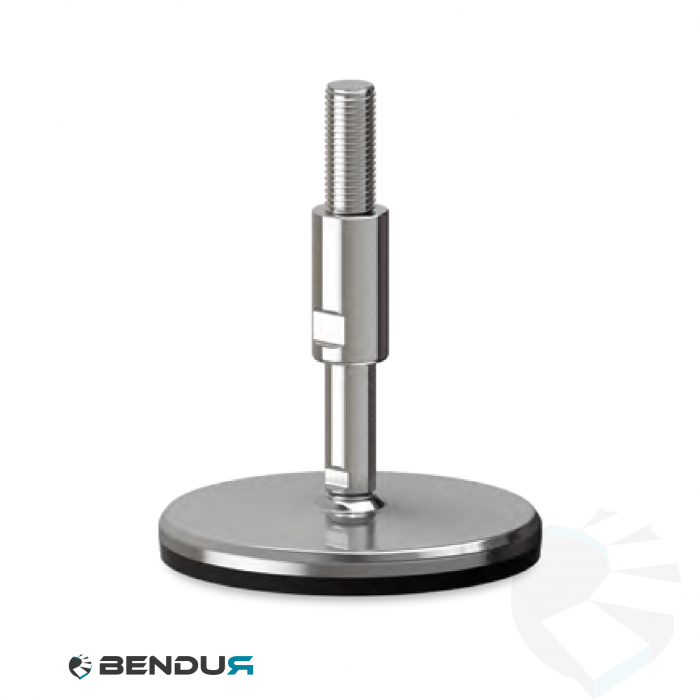 Leveling foot hygienic with machined baseplate - Ø150 + ar Leveling foot hygienic with machined baseplate - Ø150 + ar