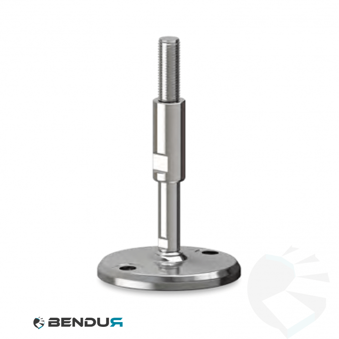 Leveling foot hygienic with machined baseplate - Ø105