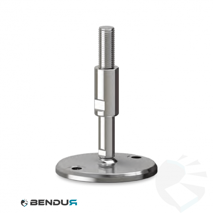 Leveling foot hygienic with machined baseplate - Ø125