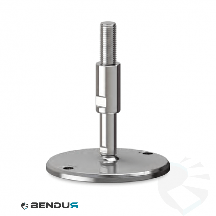 Leveling foot hygienic with machined baseplate - Ø150 Leveling foot hygienic with machined baseplate - Ø150