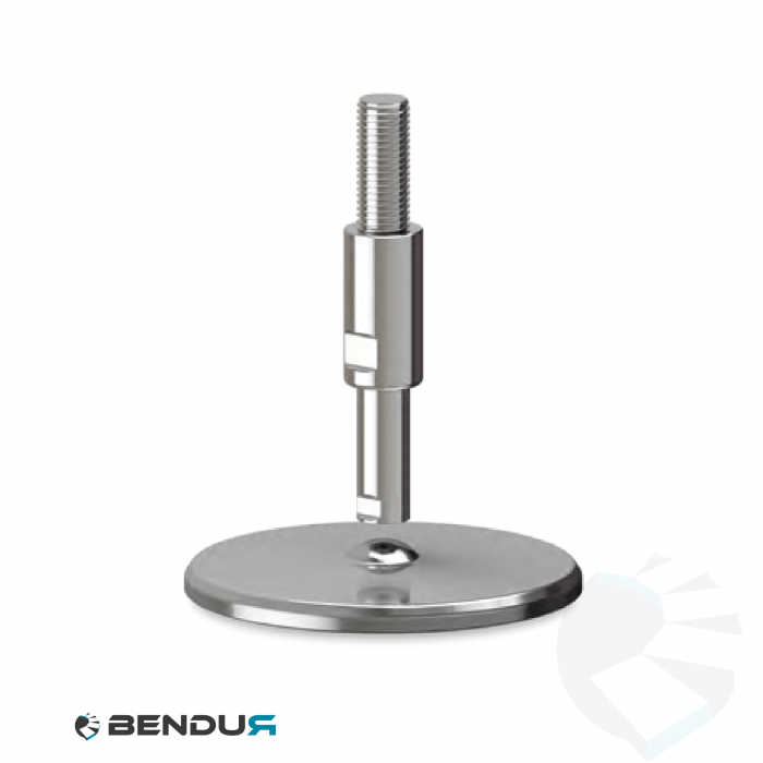 Leveling foot hygienic with machined baseplate - Ø150