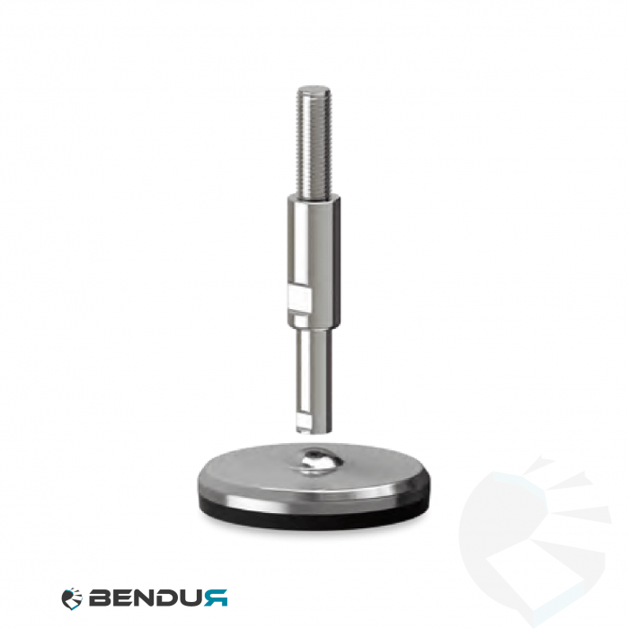 Leveling foot hygienic with machined baseplate - Ø105 + ar