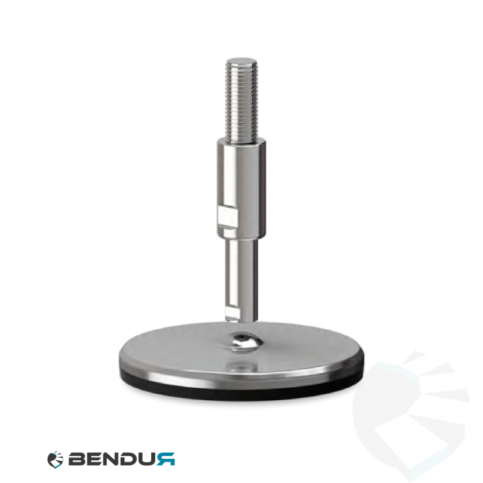 Leveling foot hygienic with machined baseplate - Ø150 + ar