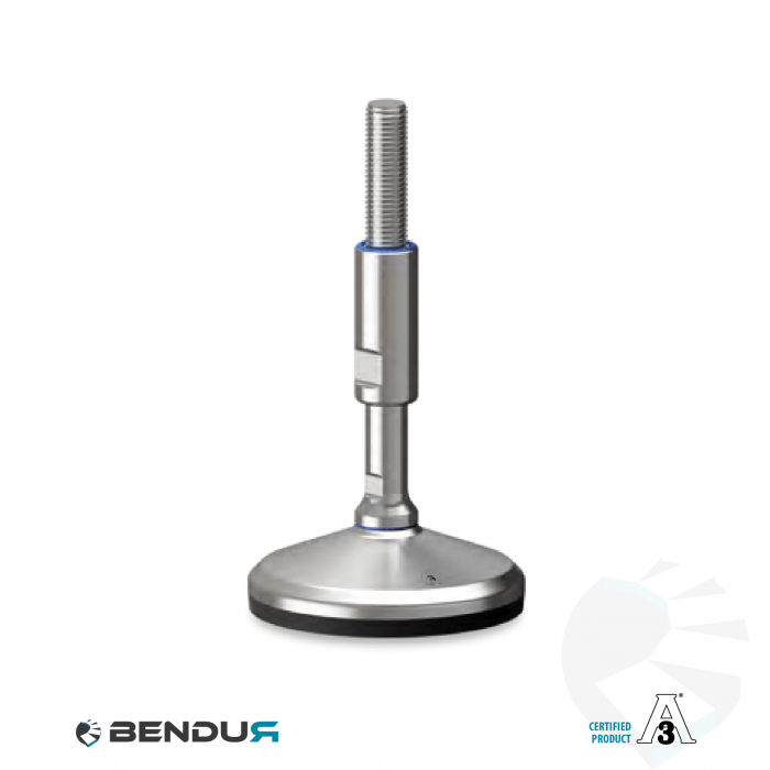 Leveling foot hygienic certified with overmolded sd baseplate - Ø105 + ar Leveling foot hygienic certified with overmolded sd baseplate - Ø105 + ar
