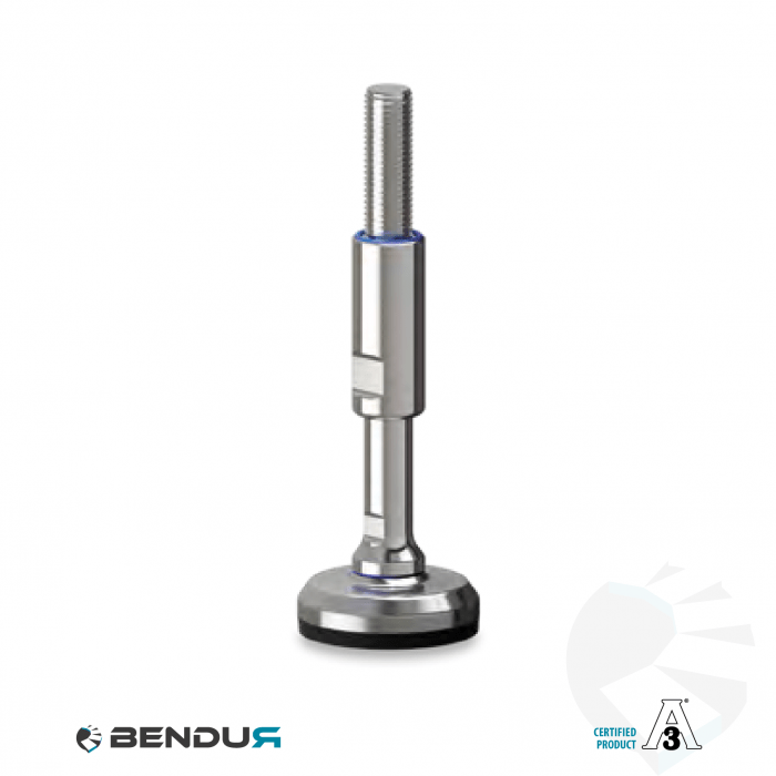 Leveling foot hygienic certified with machine sd baseplate - Ø60 + ar Leveling foot hygienic certified with machine sd baseplate - Ø60 + ar