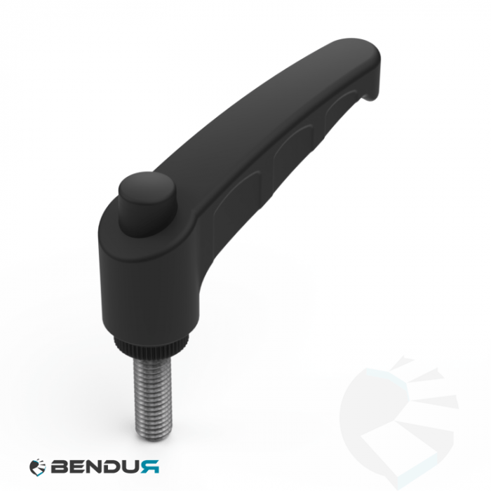 Plastic adjustable clamping lever | zps THREAD M8 - A=76 Plastic adjustable clamping lever | zps THREAD M8 - A=76