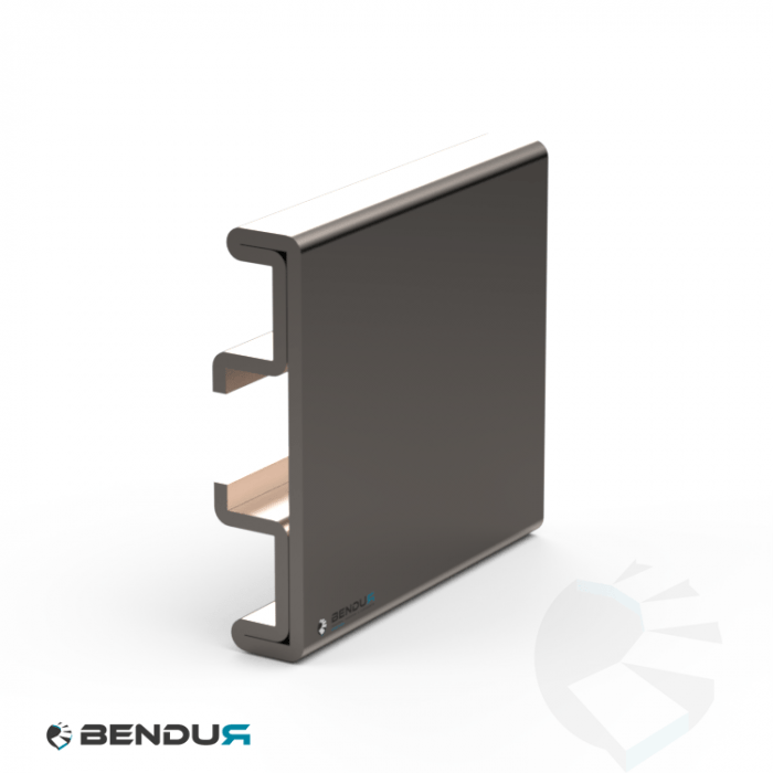 Stainless steel M-profile for side guide rail | AISI 304 Stainless steel M-profile for side guide rail | AISI 304