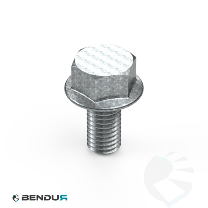 Hexagon flange bolt with serrated flange zps | M8x20 - DIN 6921