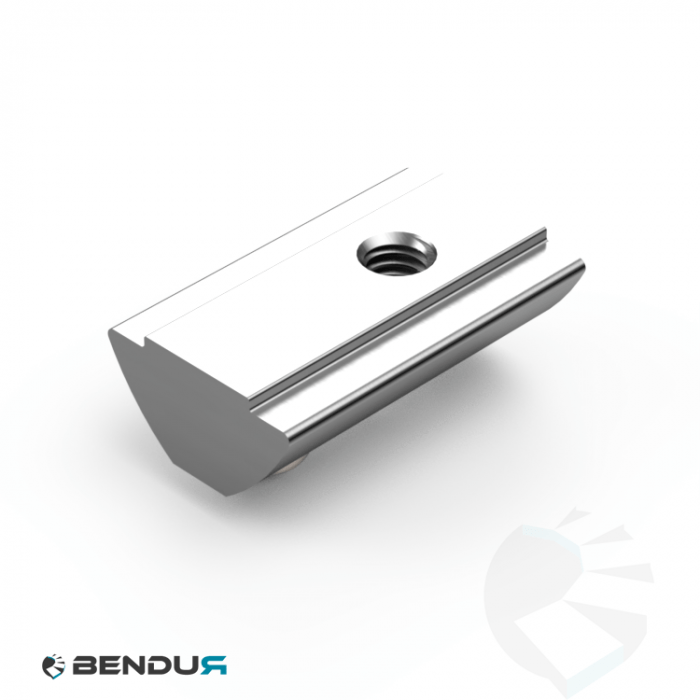 Roll-in T-slot nut 13.5 x 7.2 sa ISB with spring loaded ball - slot 8 | 0.8 Roll-in T-slot nut 13.5 x 7.2 sa ISB with spring loaded ball - slot 8 | 0.8
