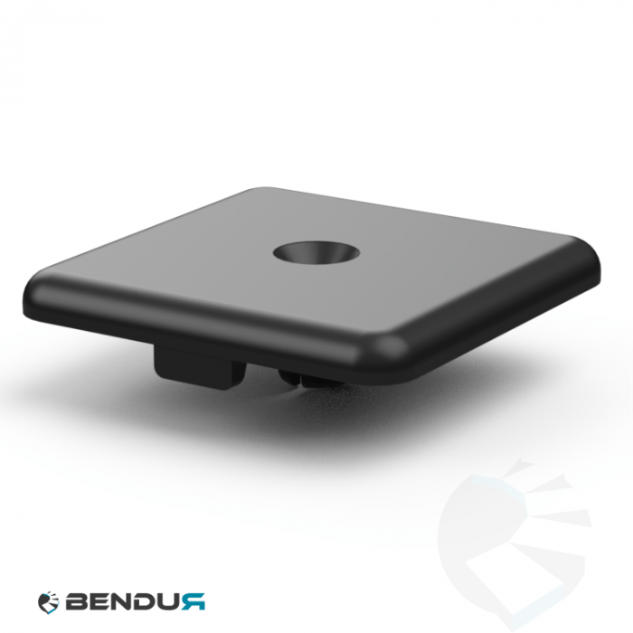 Plastic bolt-on cover cap for aluminium profiles | 40x40 Plastic bolt-on cover cap for aluminium profiles | 40x40