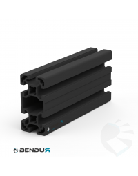 Aluminium profile slot 10 | 40x80L - BSB - Black