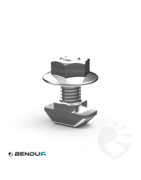 Hammer head screw BSB - slot 10 | 3.0 + flange nut