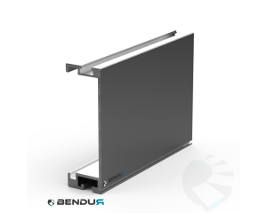 Aluminium rollenbaan zijprofiel | 40x126