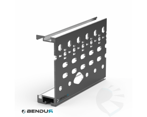 ALUMINIUM ROLLER CONVEYOR SIDE PROFILE | 40x126 - HOLE PATTERN 30