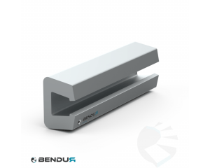 Aluminium profile for neck guide profile rail type A | 17x12