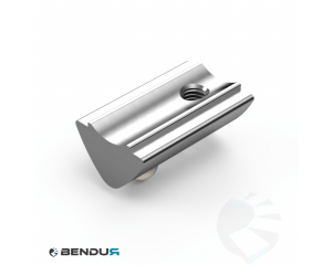 Indraaibare T-sleuf moer 10.5 x 6.9 zu ISB met veerbelaste kogel - sleuf 6 | 0.6