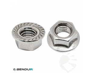 HEXAGON FLANGE NUT WITH SERRATION