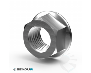 ConveyorBricks Hexagon Flange nut with serration | SW17 - M12x1.25