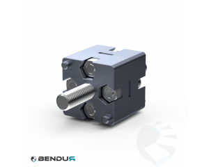 End-connector BSB + assembly set - slot 8 | 30x30