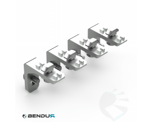 Aluminium suspension bracket BSB + assembly set - slot 10