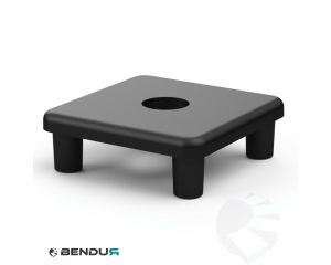 Plastic cover cap for ISB profile with hole &Oslash;10.3 - slot 8 | 40x40