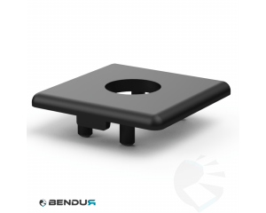 Kunststof afdekkap voor BSB profiel met gat Ø17.0 - sleuf 10 | 45x45