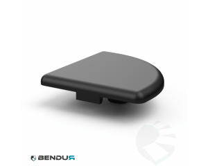 Kunststof afdekkap voor BSB profiel - sleuf 10 | 45x45 R37.5 - 90°