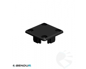 Kunststof afdekkap voor kabelgoot - 4 boorgaten | 40x40