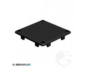 Kunststof afdekkap voor kabelgoot - 4 boorgaten | 80x80