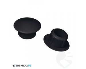 PLASTIC SEALING CAP FOR BORES Ø13 | BLACK