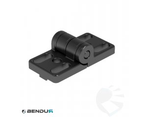 Zinc die-cast hinge 40 with oblong holes - slot 10