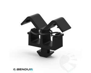 Clip cable binder with hammer head BSB - slot 10 | 2 chambers