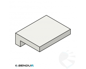 Extruded plastic L-profile | 23x7 Ti-white | l=60m